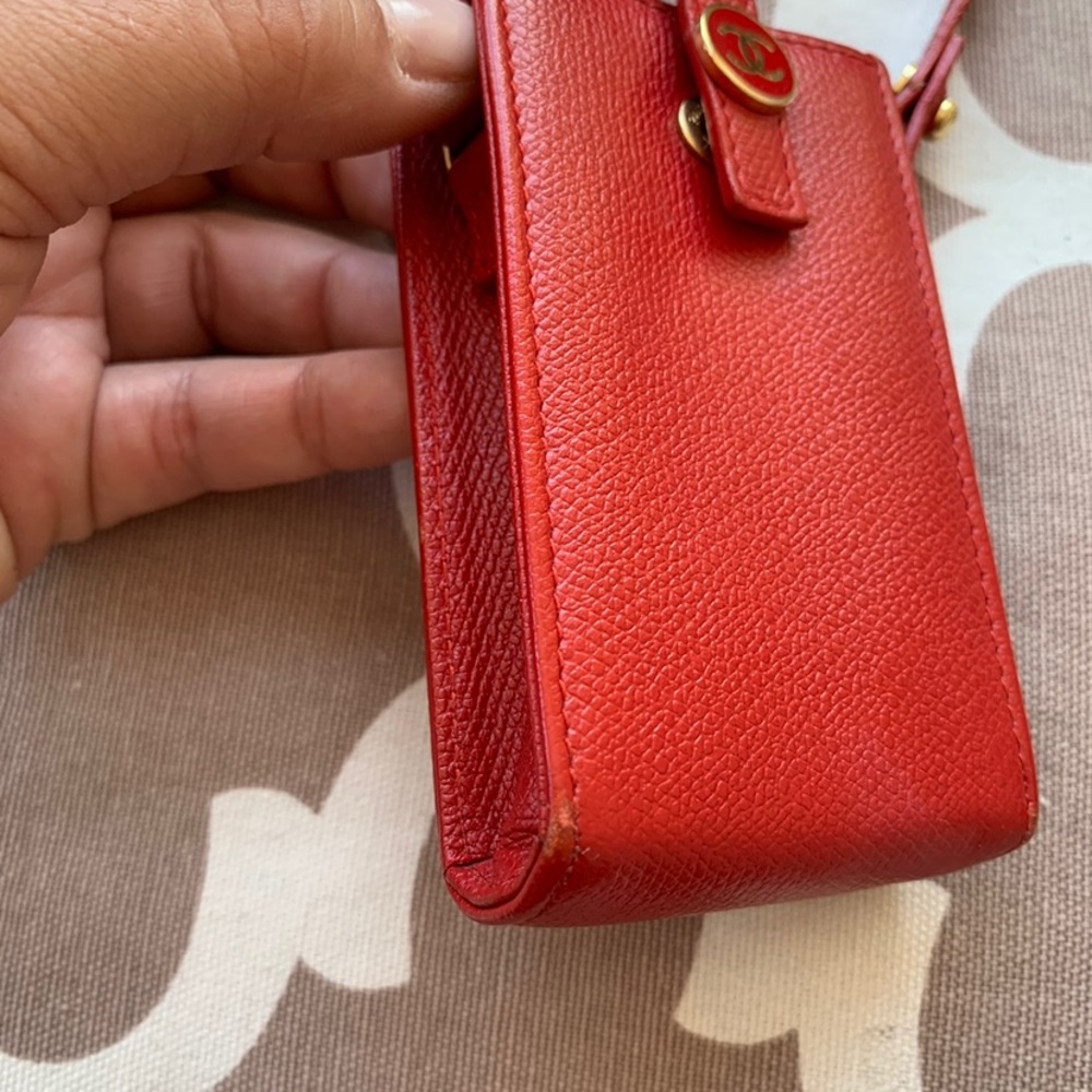 Chanel Vintage leather cc phone holder. Pouch. Purse - Picture 10 of 16